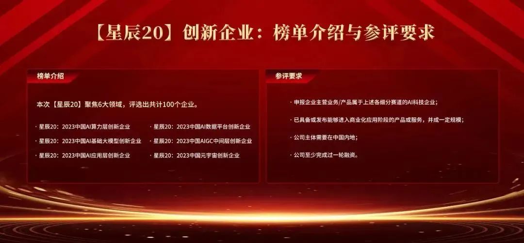 「星辰20」中国AI数据平台创新企业榜单